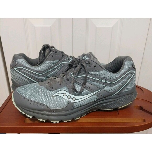 Saucony Women Cohesion II running shoes, Grey w/Teal S10428-1 Size 10W preowned - Picture 1 of 8